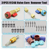 Car AC repair kit R134A with Schrader valve tool — view 3