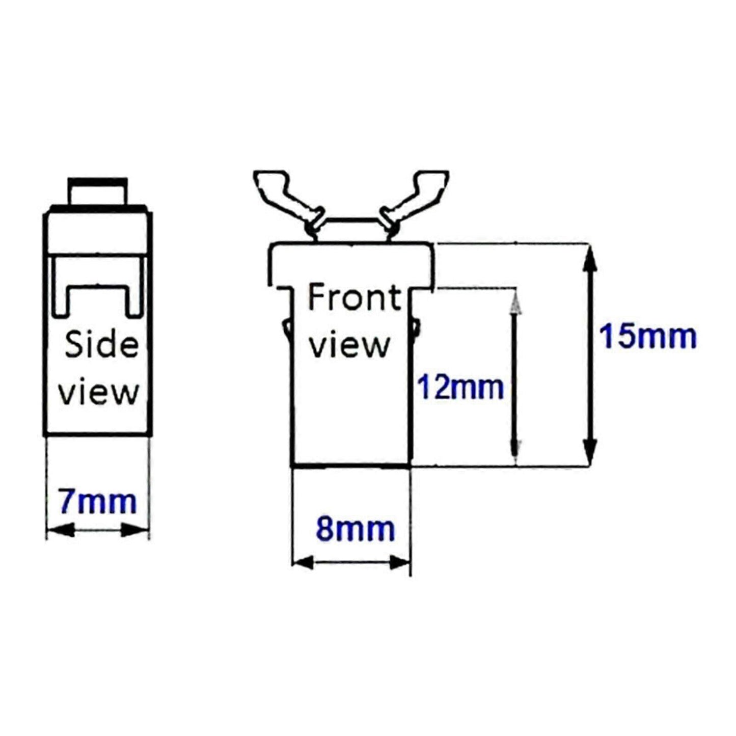 Car sunglasses holder console latch 4pcs set — view 5