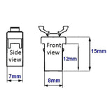 Car sunglasses holder console latch 4pcs set — view 5