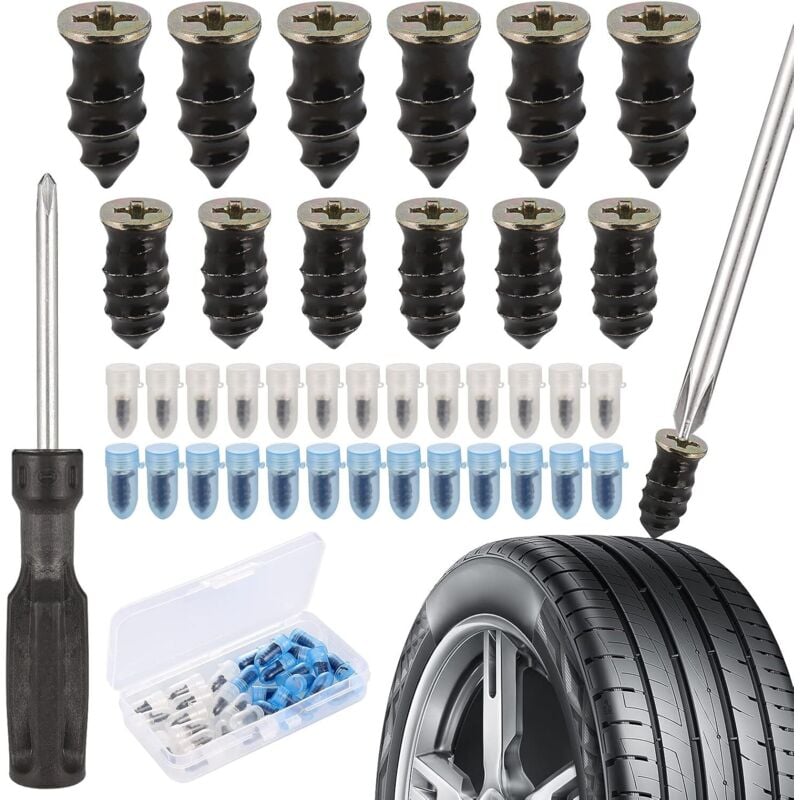 30 pcs rubber tyre repair nails — view 2