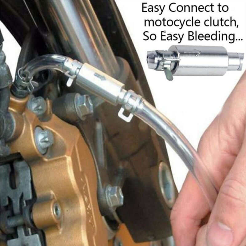 Brake bleed tool set with check valve silver — view 5