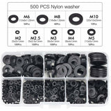 Black plastic lock washers 500pcs M2.5-M10 — view 2