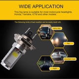 2pcs H4 LED bulb 12V 12W COB headlight — view 5