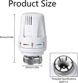 Thermostatic head M30x1.5 radiator valve — view 3