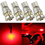 T10 W5W Canbus red LED bulbs 4-pack — view 2