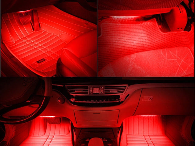 T10 W5W Canbus red LED bulbs 4-pack — view 4