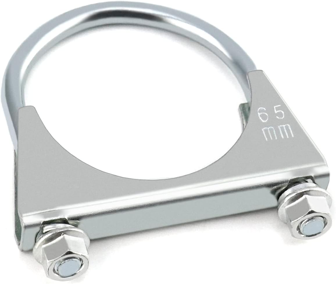 Stainless steel U-bolt exhaust clamp 2.5 inch 4 pack — view 3