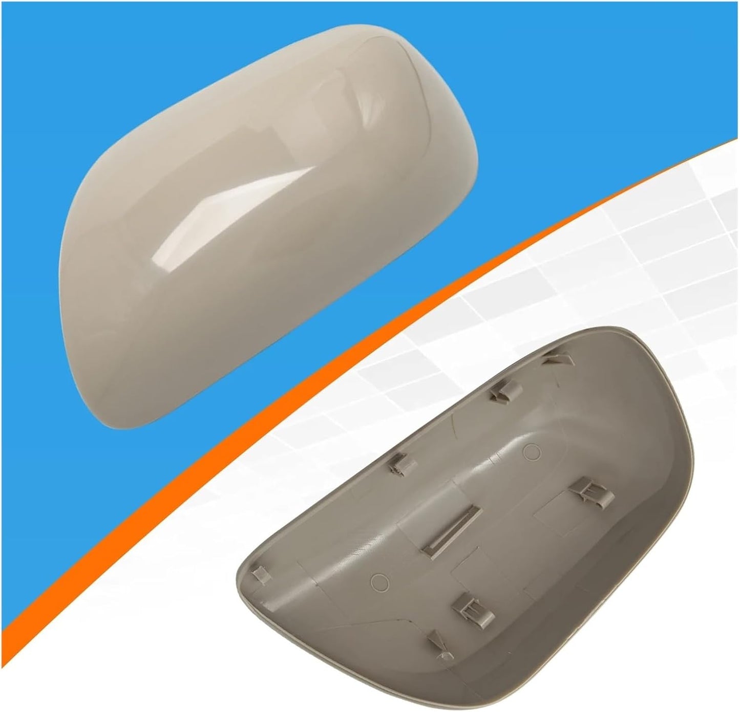 Toyota Corolla 2007-2013 mirror cover silver right — view 5