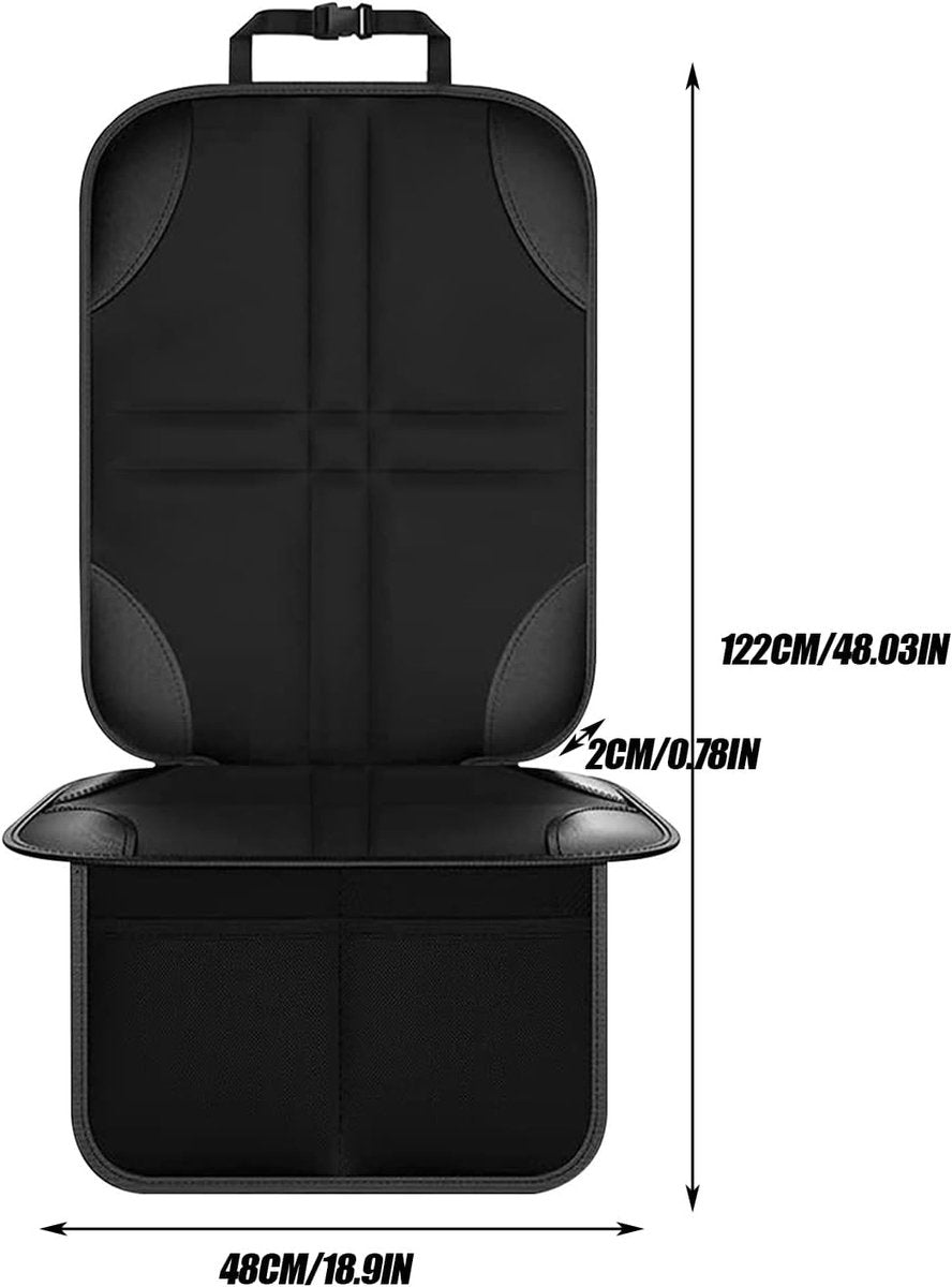 Car seat protector child seat cover black — view 6