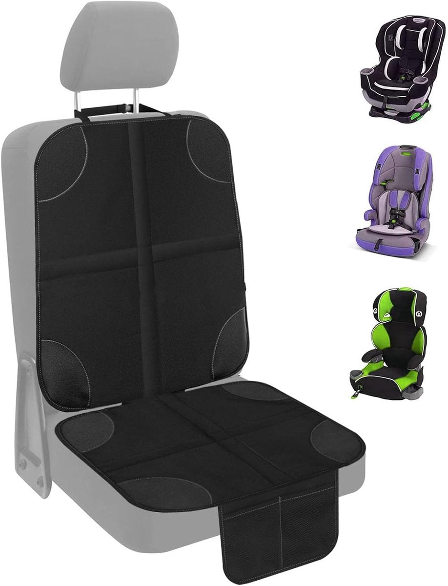 Car seat protector child seat cover black — view 9