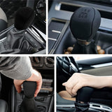 Car gear shift knob silicone cover black — view 4