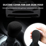 Car gear shift knob silicone cover black — view 6