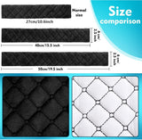 2 extended seat belt shoulder covers black — view 5