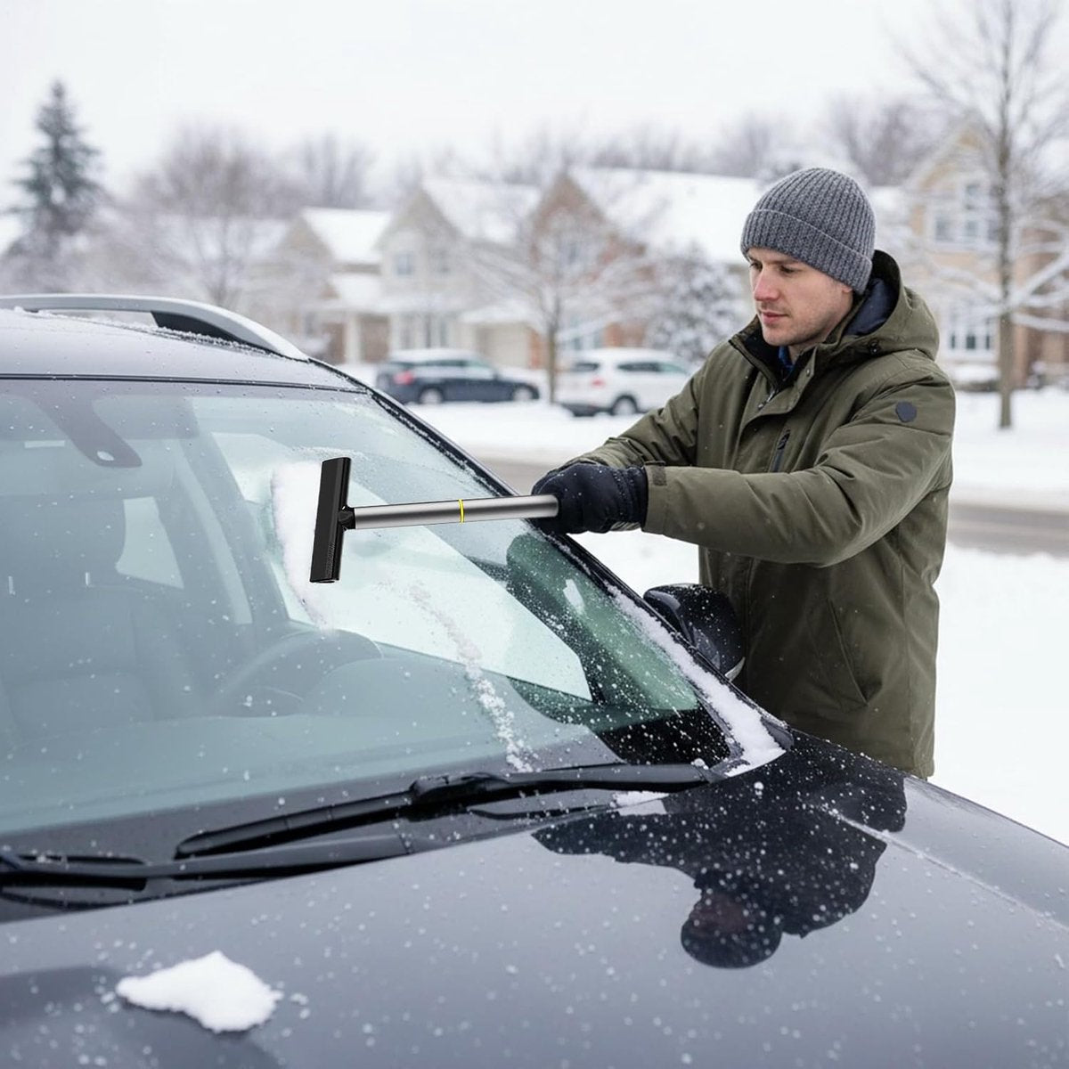 Car snow removal and windshield cleaning tools — view 5