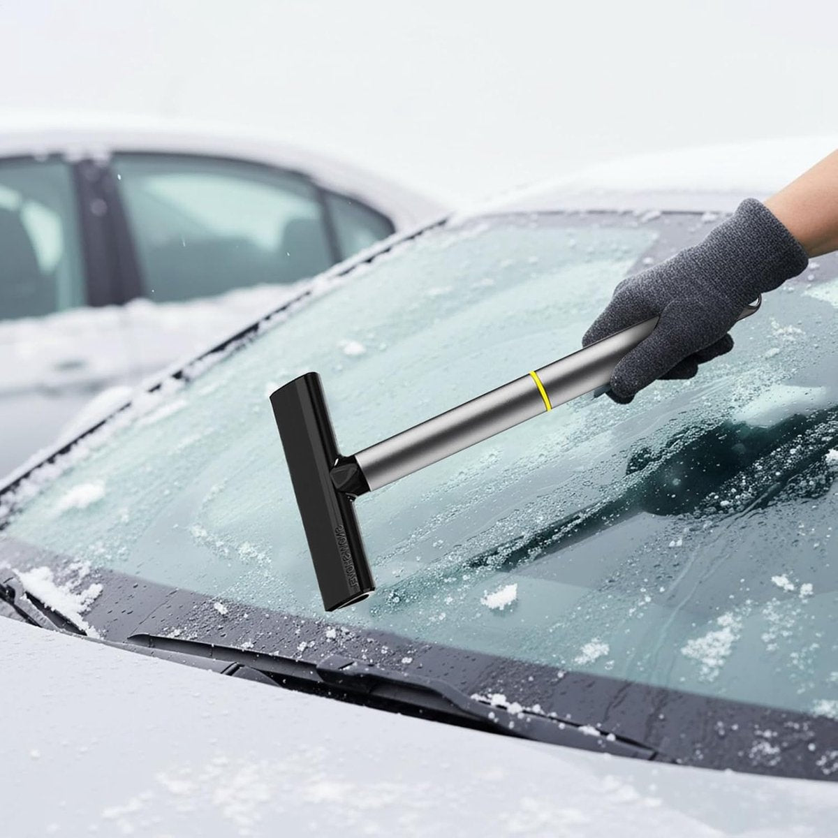 Car snow removal and windshield cleaning tools — view 6