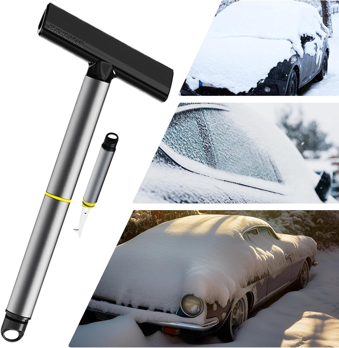 Car snow removal and windshield cleaning tools — view 8