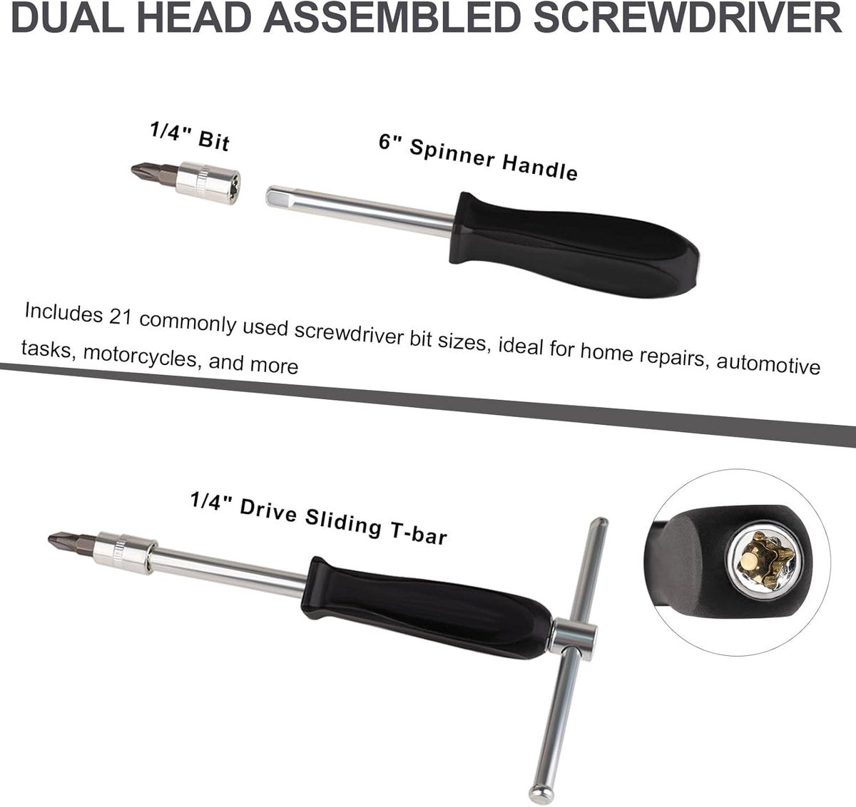46-piece wrench and ratchet set 1/4 inch metric — view 5