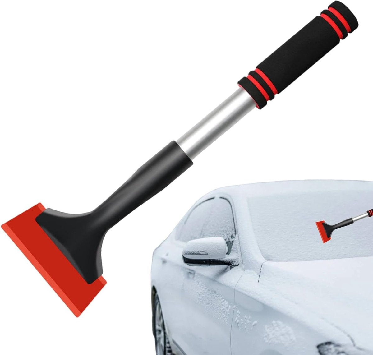 Car ice and glass window scraper — view 2