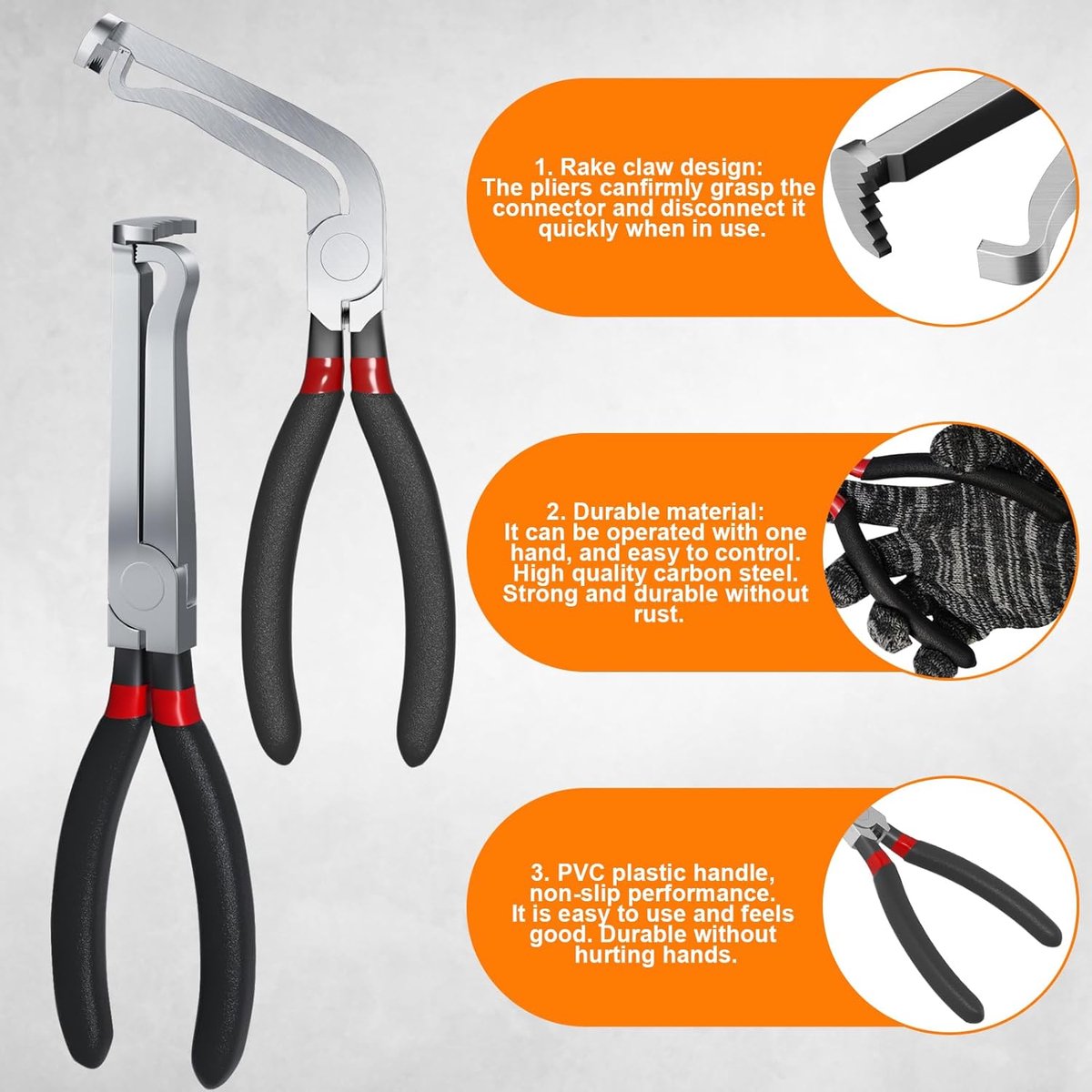 2-pack auto electrical disconnect pliers set — view 7