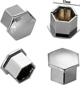 Universal 17mm wheel bolt covers 20pcs silver — view 7