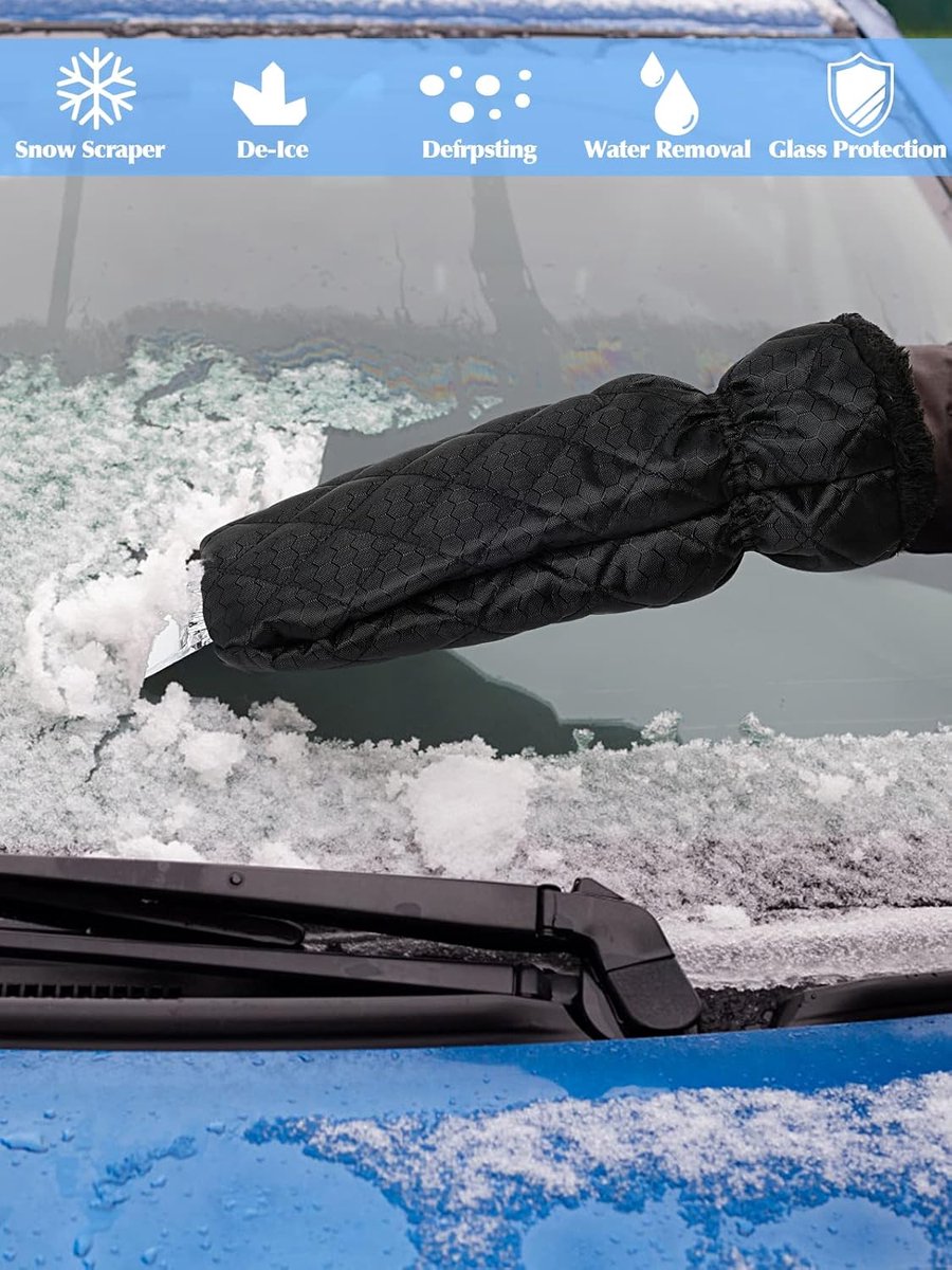 Snow shovel windshield ice scraper set — view 5