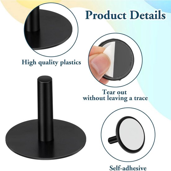20 piece black car rubber duck holder — view 4