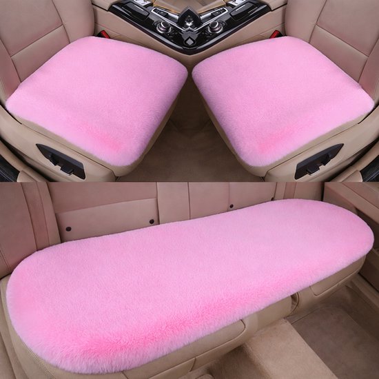3 pack plush faux fur car seat covers — view 9