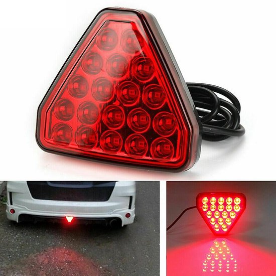 F1 style red LED rear collision light 12V — view 2