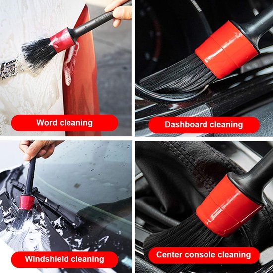 5 piece car detailing brush set — view 5