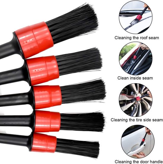5 piece car detailing brush set — view 6