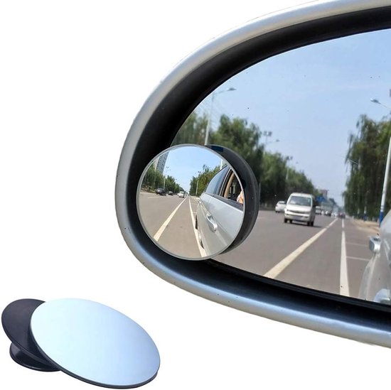 Round frameless 360 degree blind spot mirrors — view 2