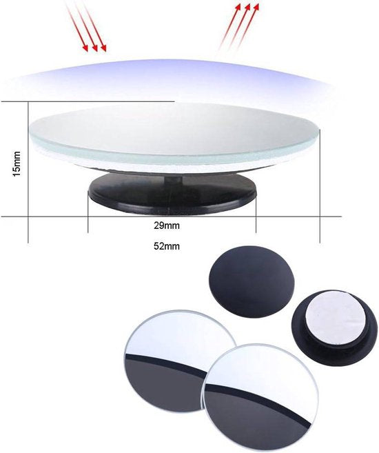 Round frameless 360 degree blind spot mirrors — view 6
