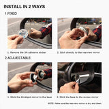 Round frameless 360 degree blind spot mirrors — view 7