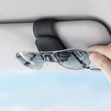 Black magnetic sun visor sunglasses holder — view 6