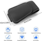 Black magnetic sun visor sunglasses holder — view 7