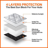 Car windscreen sunshade winter cover 197x125cm — view 3