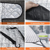 Car windscreen sunshade winter cover 197x125cm — view 5