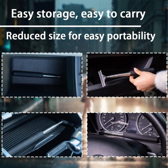 2 piece telescopic rearview mirror wiper blades — view 4