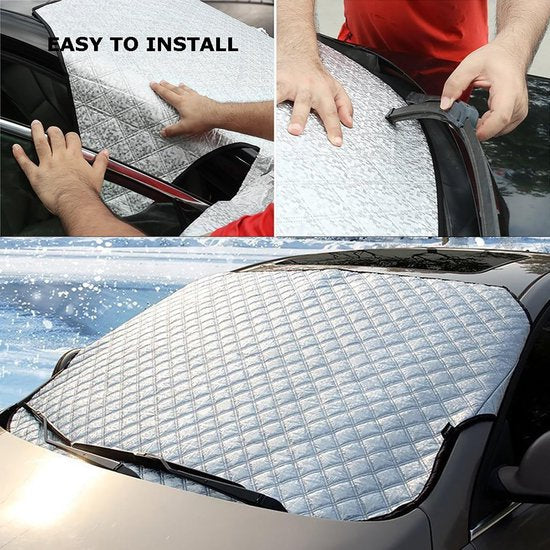 Thickened car windscreen protective cover — view 4