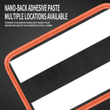 Orange leather back seat bottle holder — view 6