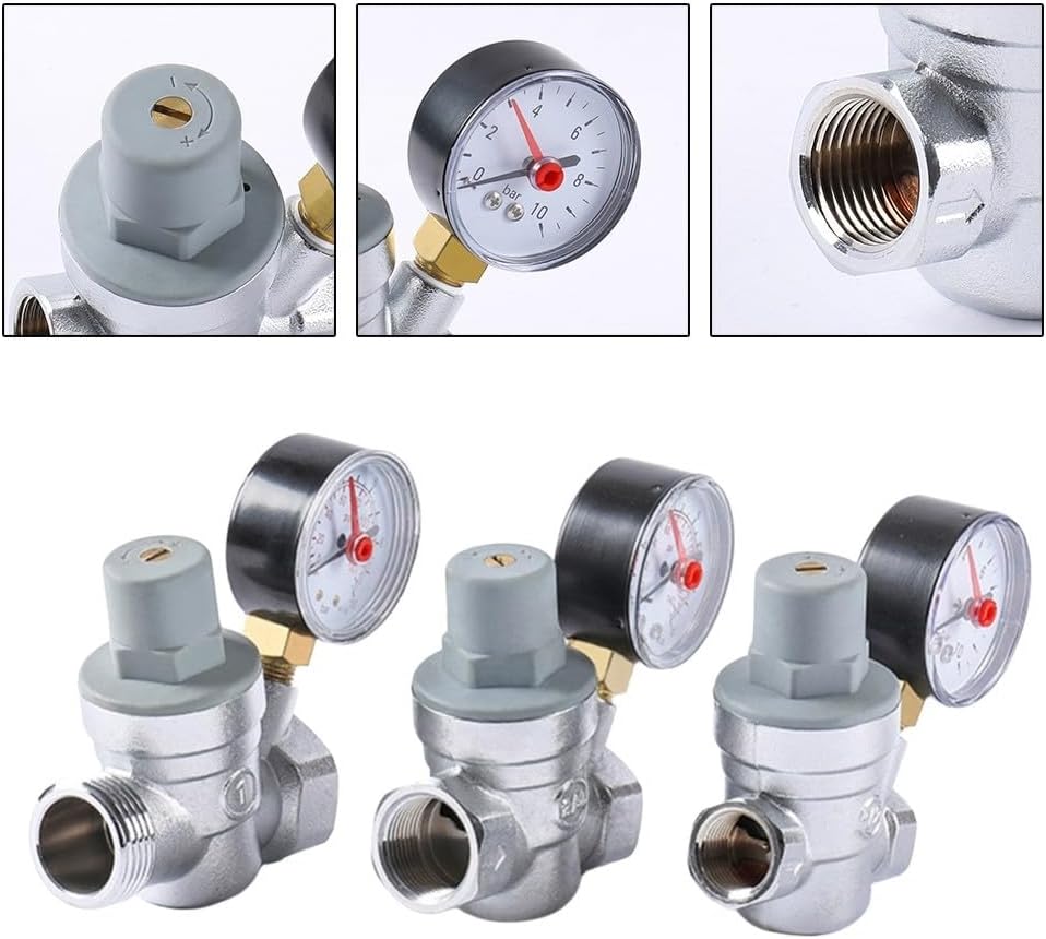 Adjustable brass pressure reducing valve DN15 — view 3