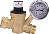 RV water pressure regulator with gauge — view 2
