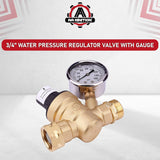 RV water pressure regulator with gauge — view 6