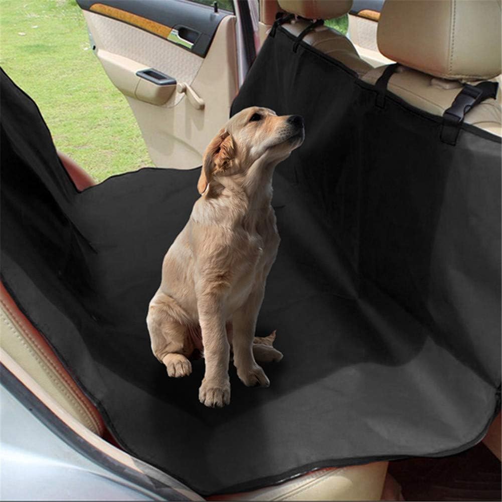 Waterproof pet car backseat cover black — view 5