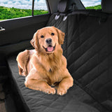 Waterproof dog car back seat cover black — view 3