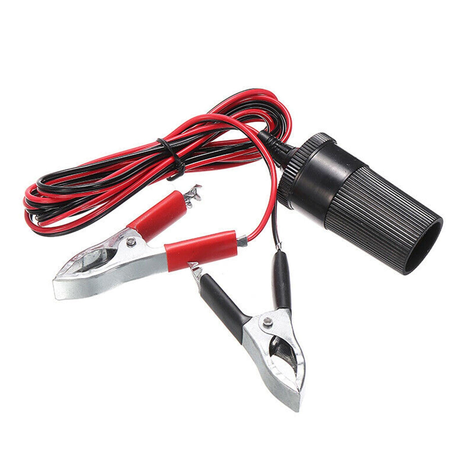 12V Battery Clip To Car Cigarette — view 2