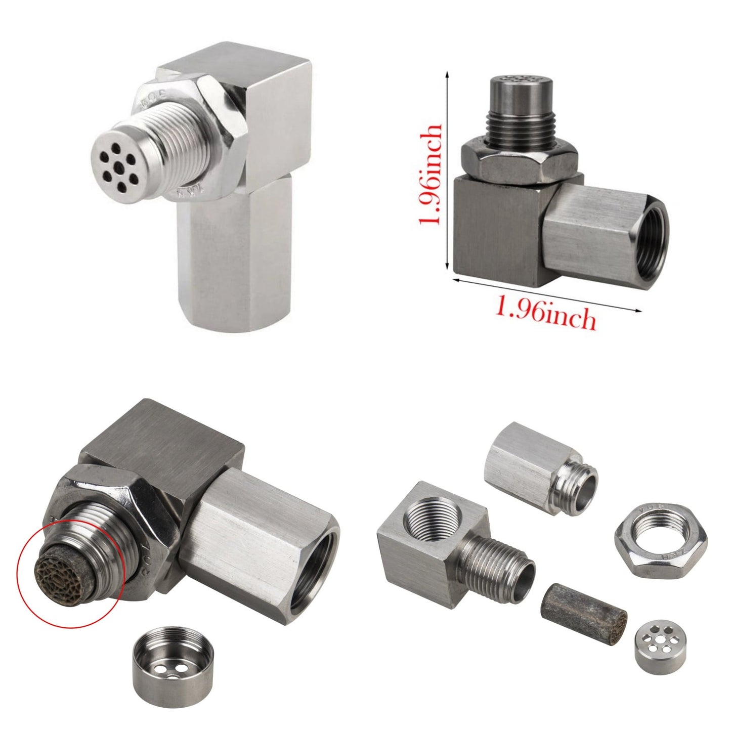 90 Degree Detachable Mini-catalytic Converter Sensor — view 9