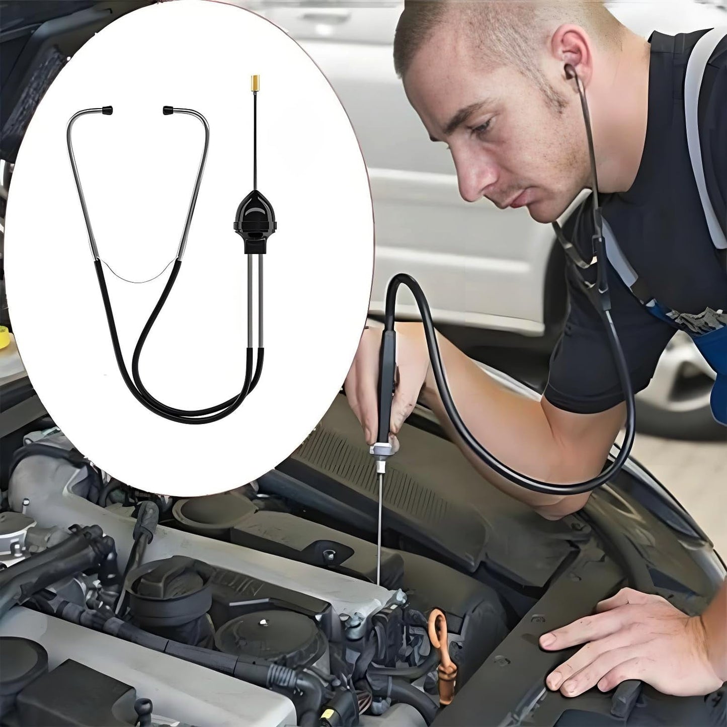 Garnish Gripper Mechanic's Stethoscope Automotive Engine — view 3