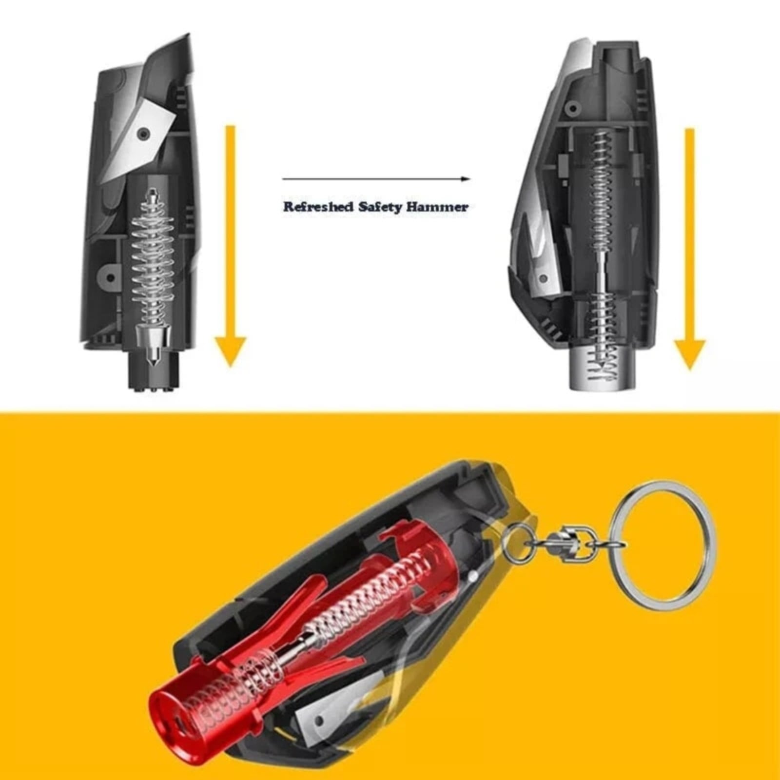 3-In-1 Car Window Glass Breaker JWDX — view 8