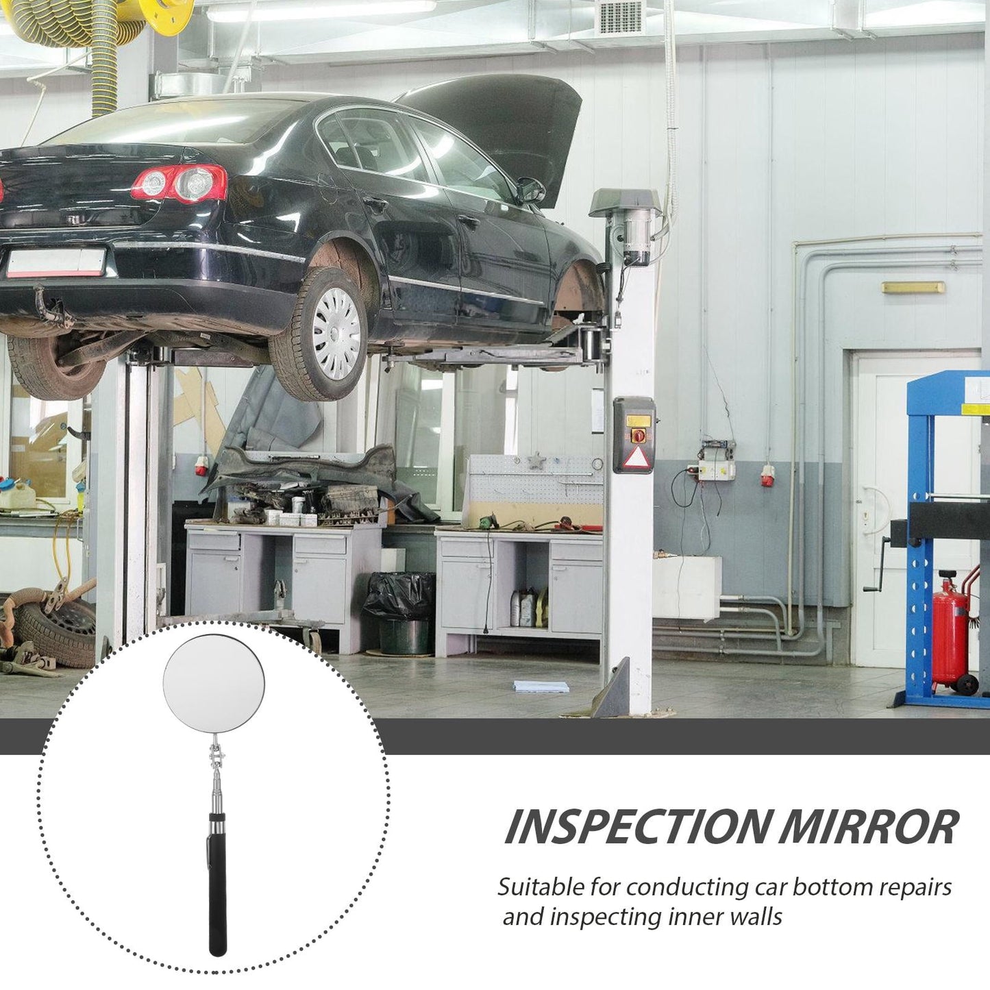 SWETRACE Telescoping Mechanic Inspection Mirror Circular — view 7